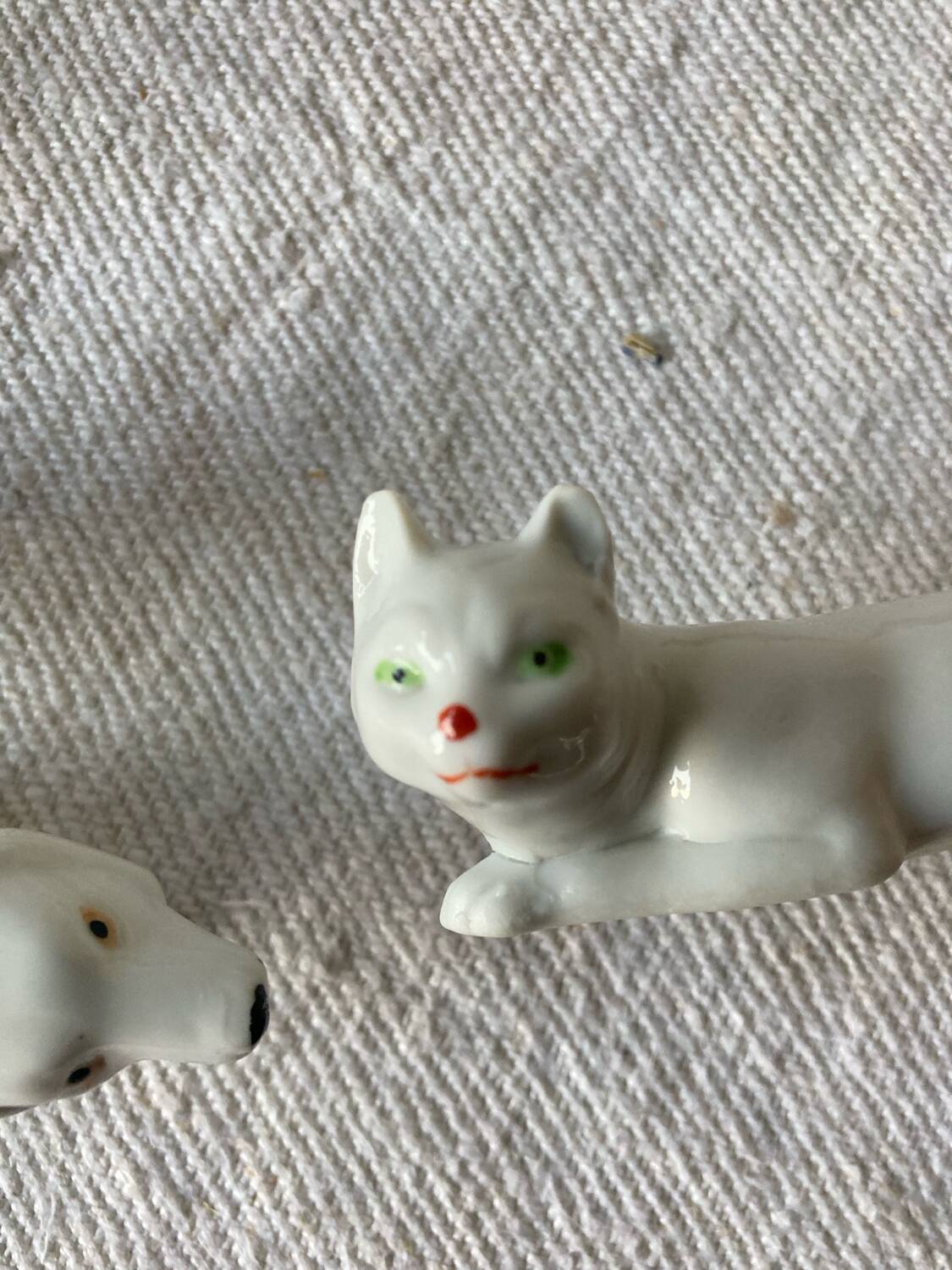 12 Art Deco porcelain knife holders