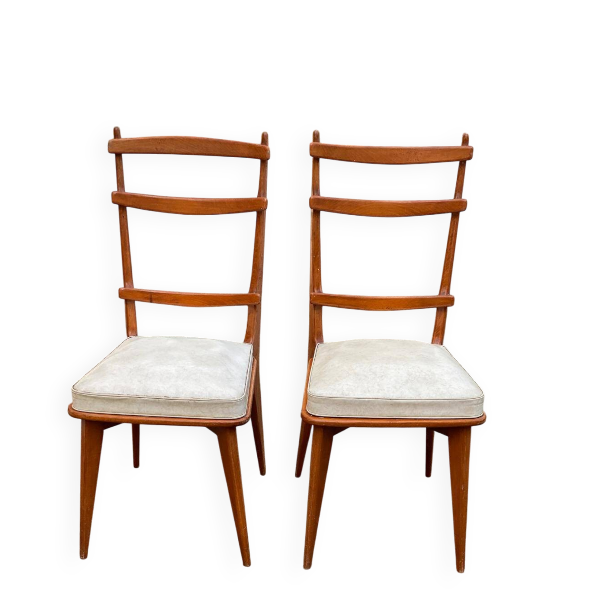 2 chaises scandinaves design italien des années 1960