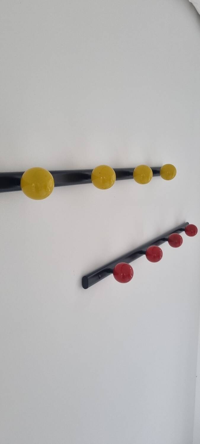 Duo of 4 and 5 ball coat racks