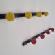 Duo of 4 and 5 ball coat racks