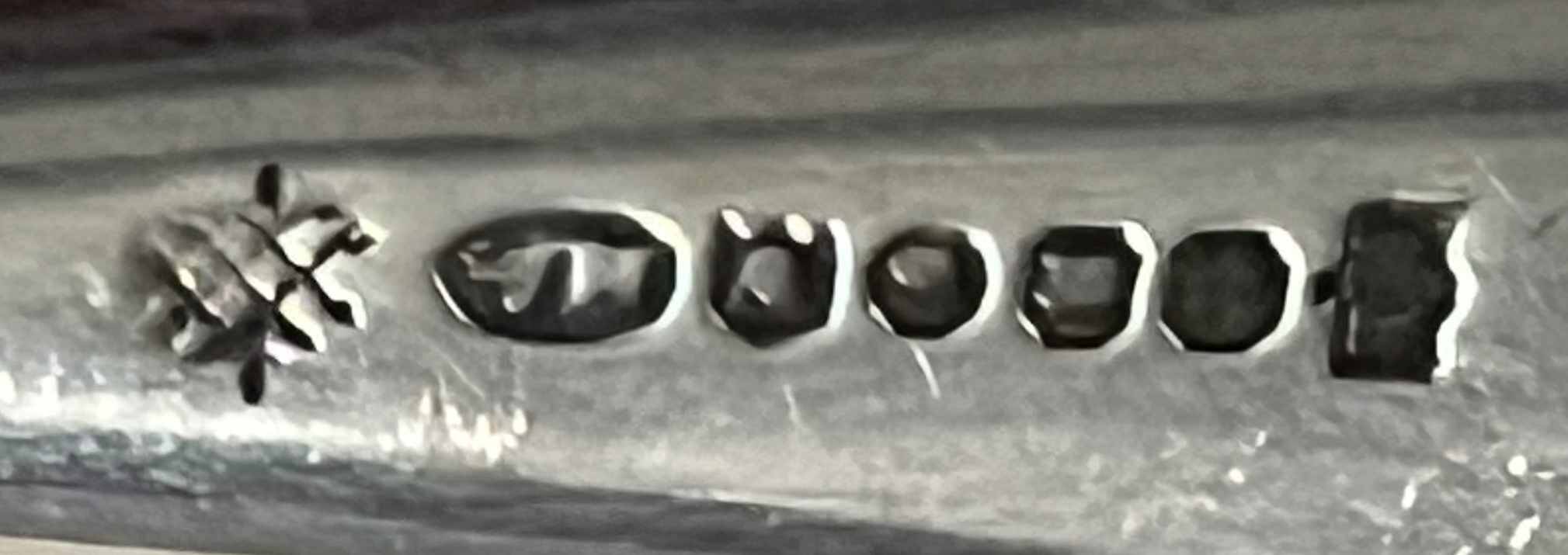 Ice bucket "Cristal de Paris" + spoon with multiple hallmarks