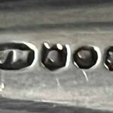 Ice bucket "Cristal de Paris" + spoon with multiple hallmarks