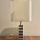 Paire de lampes en marbre blanc et vert, 1970's