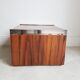 Table basse chrome et formica