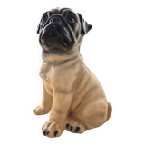 Chien Carlin en céramique