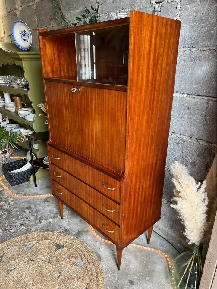 Vintage display cabinet secretary