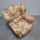 1930s Art Deco Czech Floral Upholstered Wingback Armchair