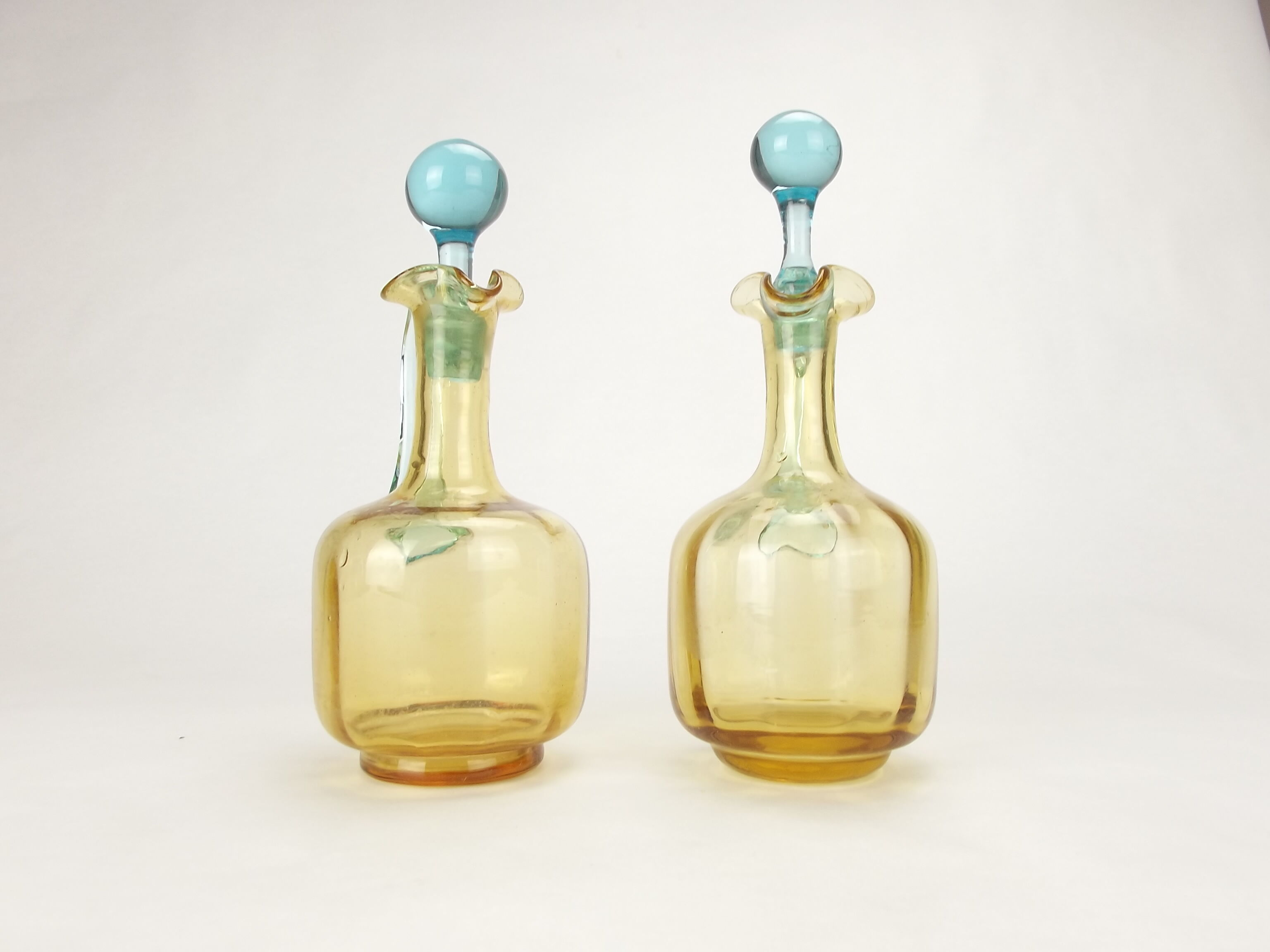 Old pair of George Sand decanters, Cristal de Portieux