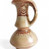 Mid-Century Ceramic Jug Vase by Roberto Rigon for Bertoncello, Signed, 1960s