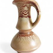 Mid-Century Ceramic Jug Vase by Roberto Rigon for Bertoncello, Signed, 1960s