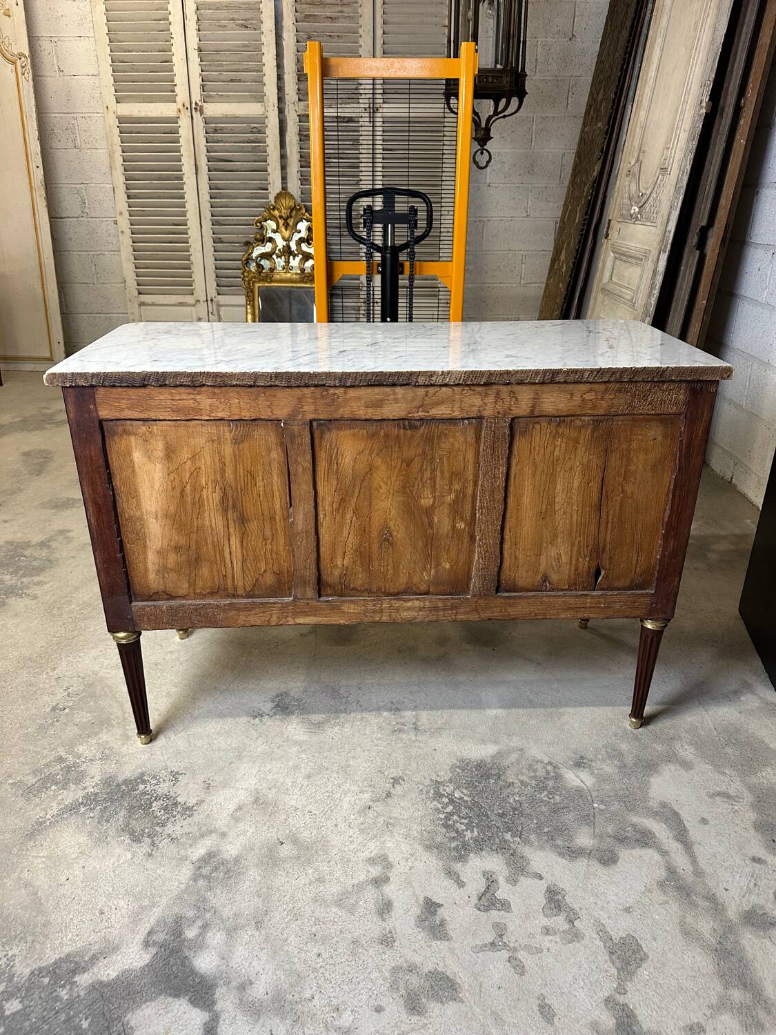 Louis XVI style mahogany chest of drawers