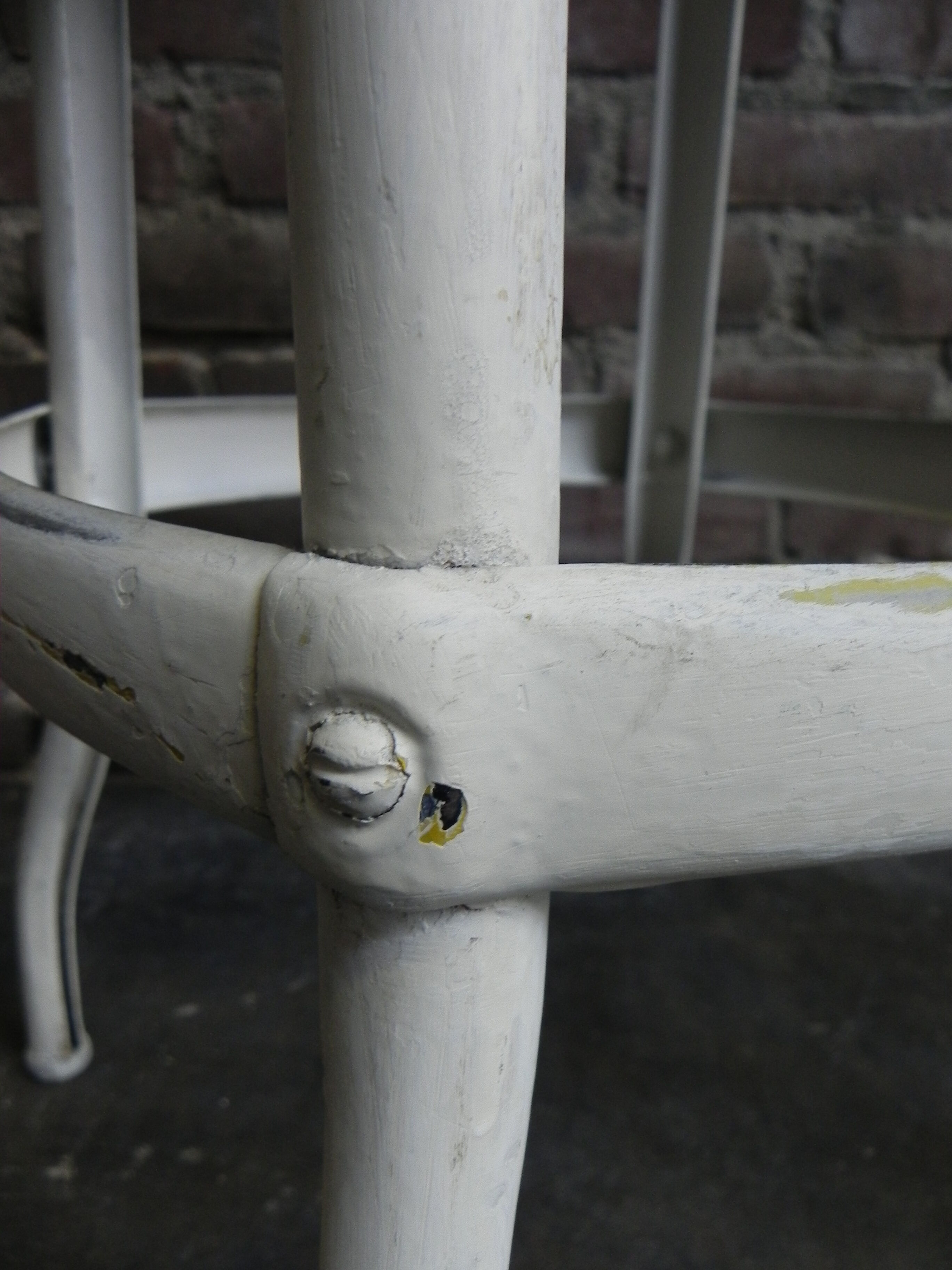 Industrial steel stool