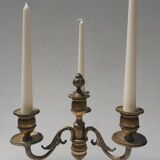 Bronze candlestick 3 branches 4 fires