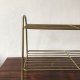 Gold metal shelf