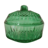 Candy or sugar maker in green glass Arcoroc