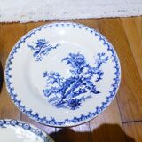 3 assiettes plates Gien service Chardons