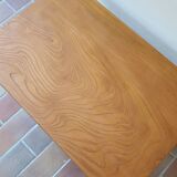 Scandinavian coffee table in ribbed wood