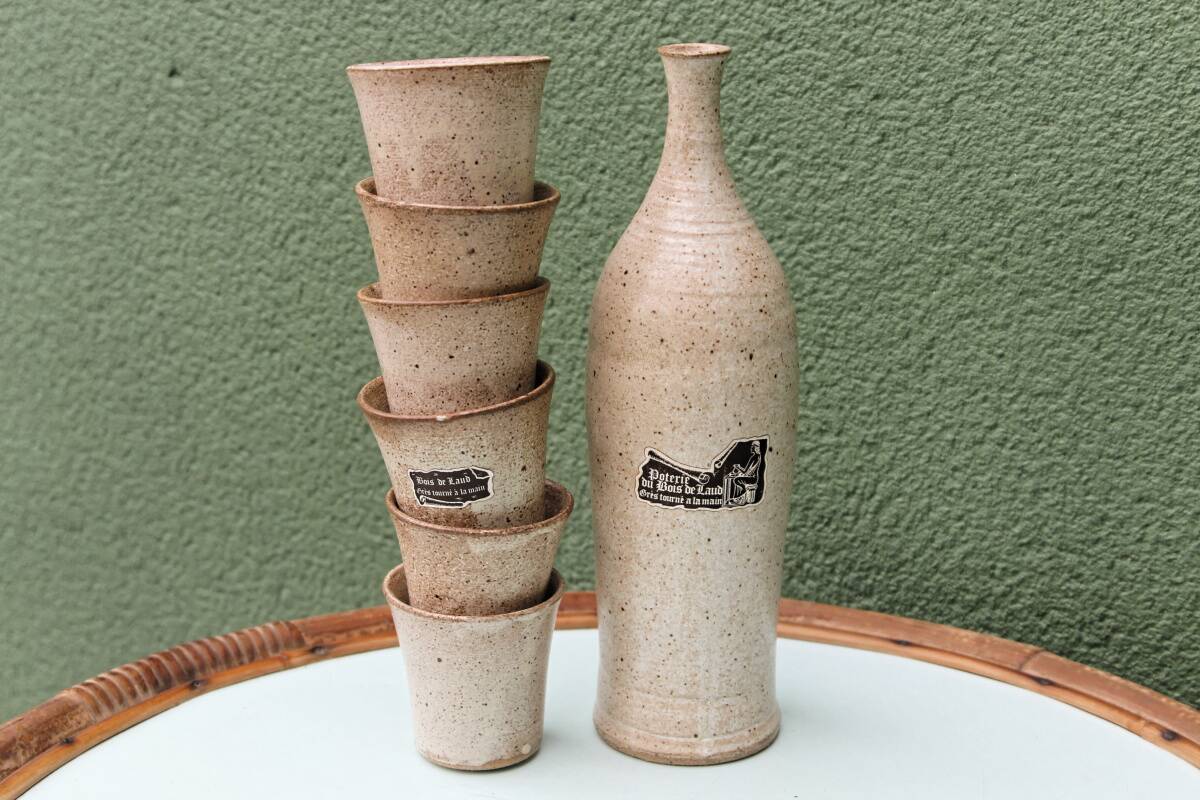 Stoneware service, pottery from Bois de Laud