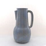 Large Stoneware Ceramic Pitcher Signed Drillon 50's