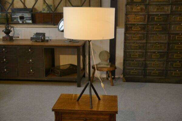 Large wrought iron lamp