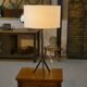 Large wrought iron lamp