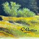 Table HSP "High Mountain Landscape with Cottage" by G. Gauthier