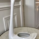 White swan pot cover in ceramic design 50s