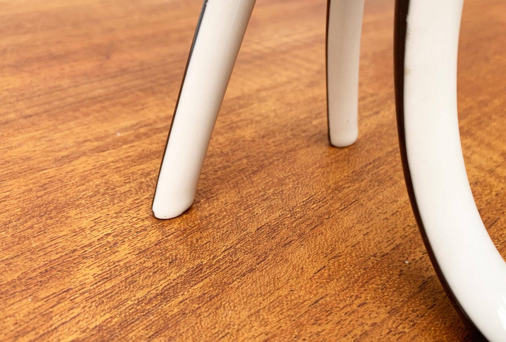 Sculptural porcelain vase from mid-century Germany by Lindner.