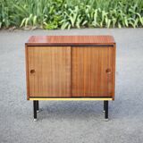 Meuble ARP Minvielle, meuble de rangement vintage, porte coulissante, décoration intérieur, 50's
