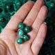Vintage solitaire game in malachite, African work, 1960s-1970s.