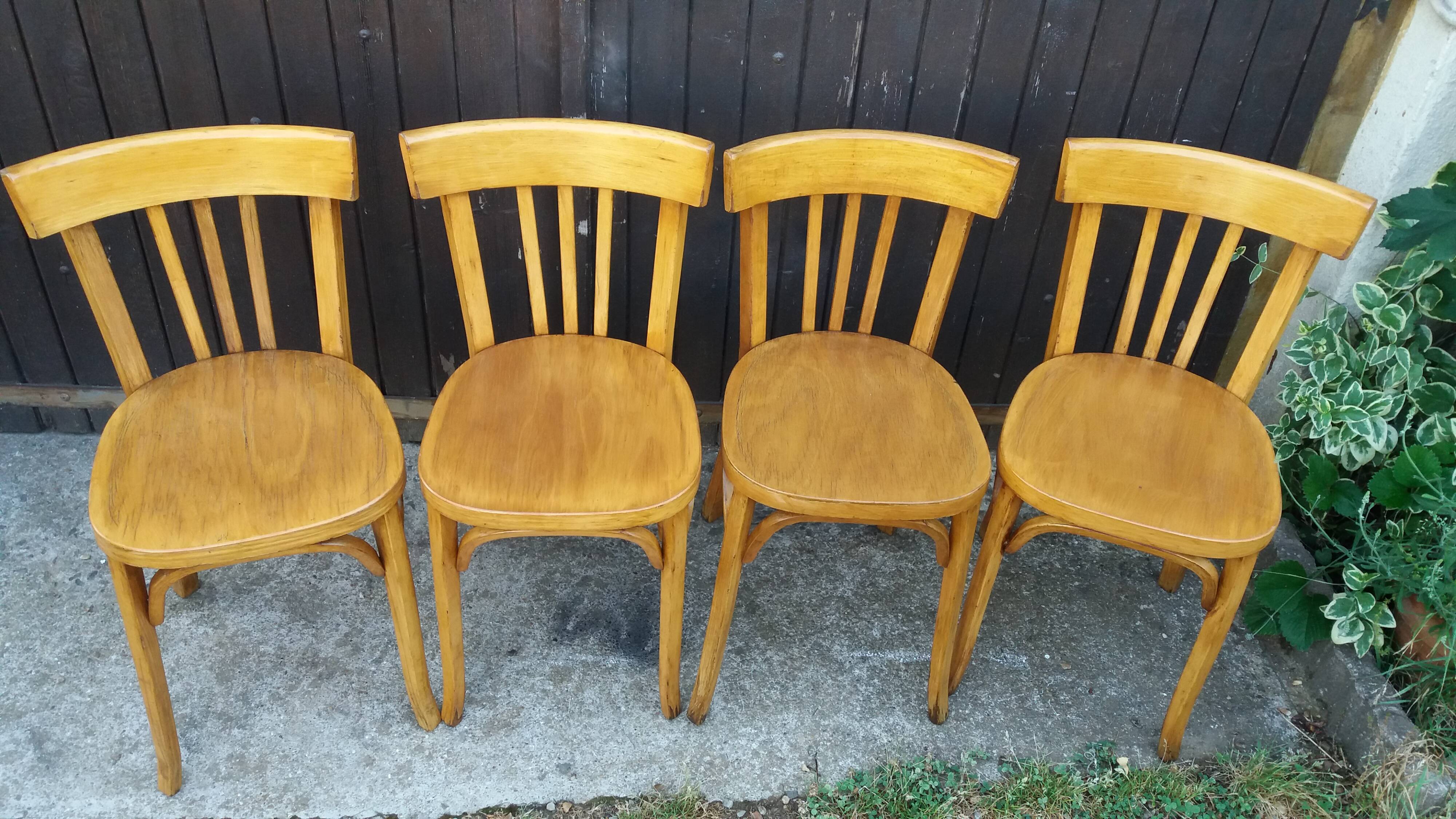 Set of 4 Baumann bistro chairs