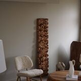 Hand-carved wooden decorative sculpture, mid-century, Danish cabinetmaker, 1970s.