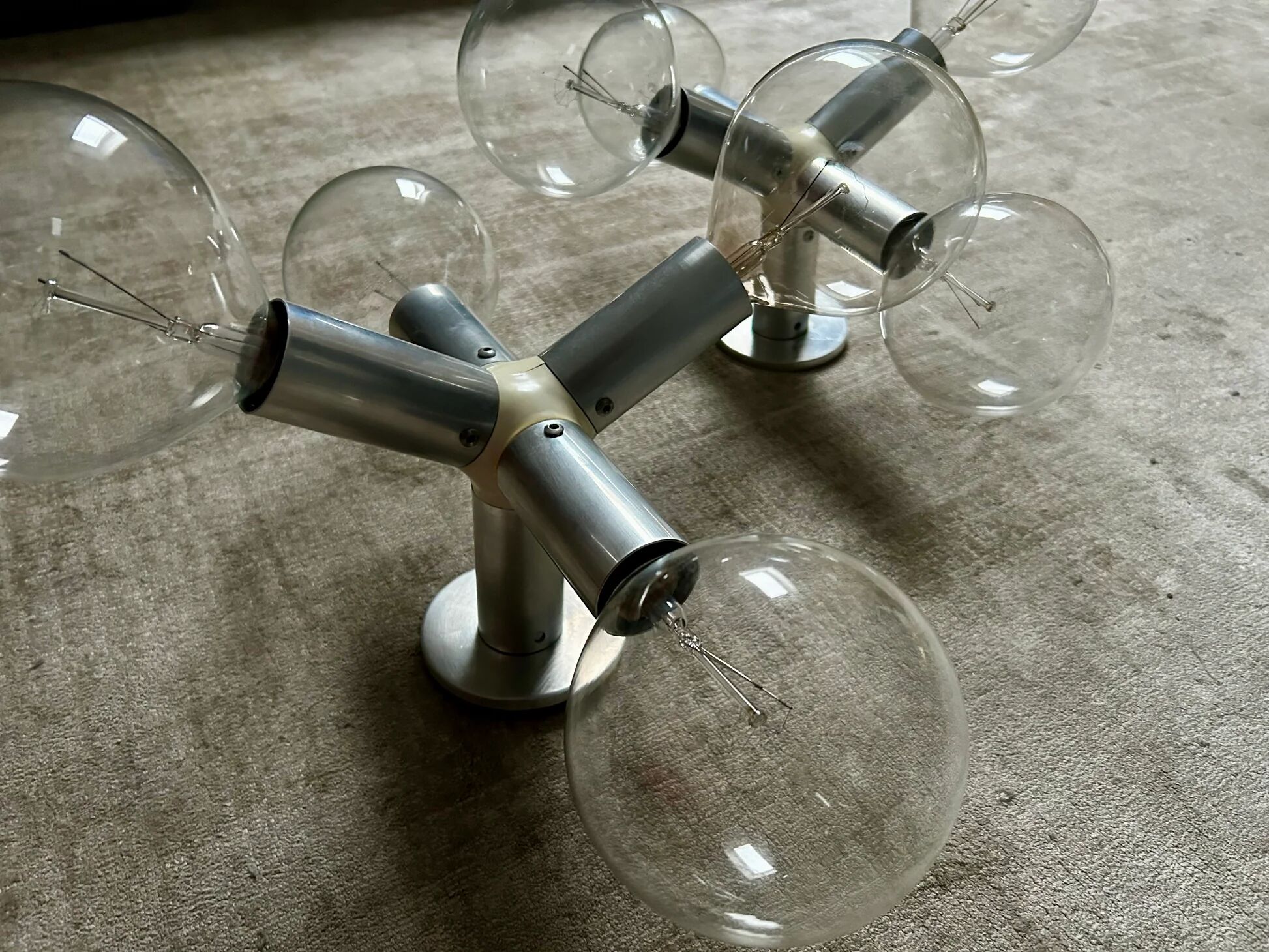 Pair of wall lights by Trix & Robert Haussmann for Swiss Lamps Int., Switzerland, 1960s