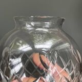 19th century cut crystal shell globe
