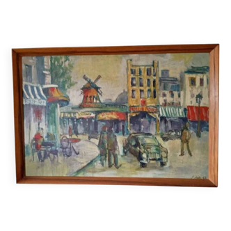 Peinture à l'huile sur panneau