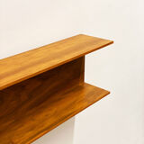 Mid-Century Modern Teak wall-mounted shelf by Walter Wirz for Wilhelm Renz, 150cm, 1960s