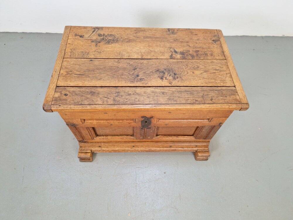Antique Brutalist Chest in Oak, 1800