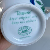 Milk jug model Toucan porcelain Hermès