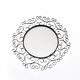 Chaty vallauris black mirror, wrought iron, 1950s