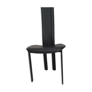 Chaise Cattelan vintage cuir noir