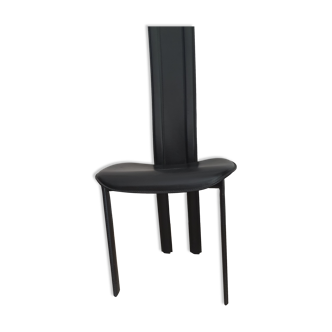 Cattelan vintage black leather chair