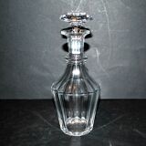 BACCARAT Carafe à liqueur ancienne en cristal taillé à côtes plates 1840