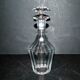 BACCARAT Antique liqueur carafe in cut crystal with flat ribs 1840