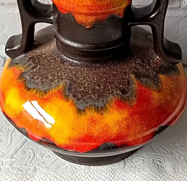 Vase balustre en céramique, Allemagne de l'ouest, 1970