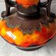 Large baluster ceramic vase, West Germany, Fat Lava 1970 vintage
