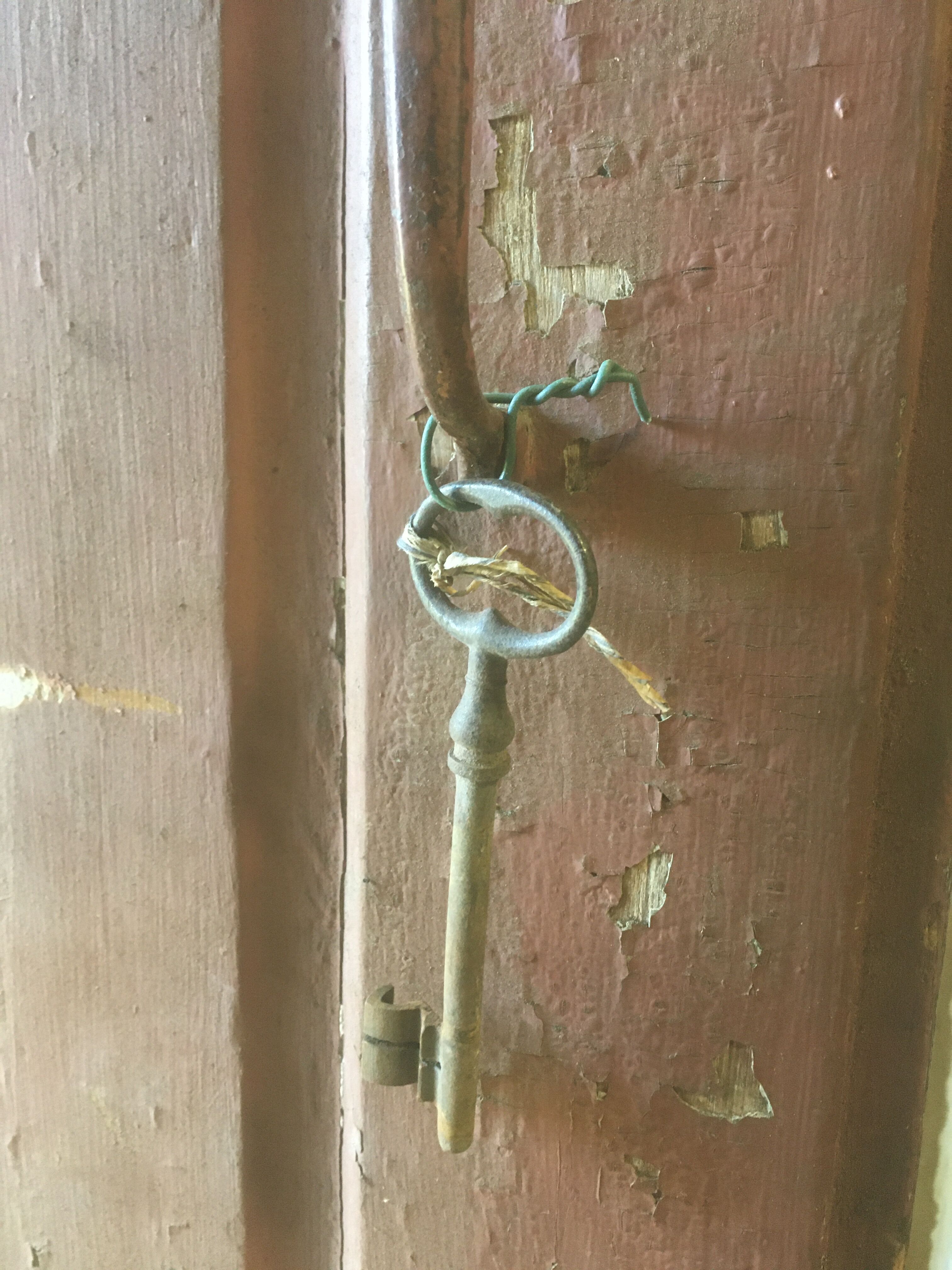 Entrance door in old oak