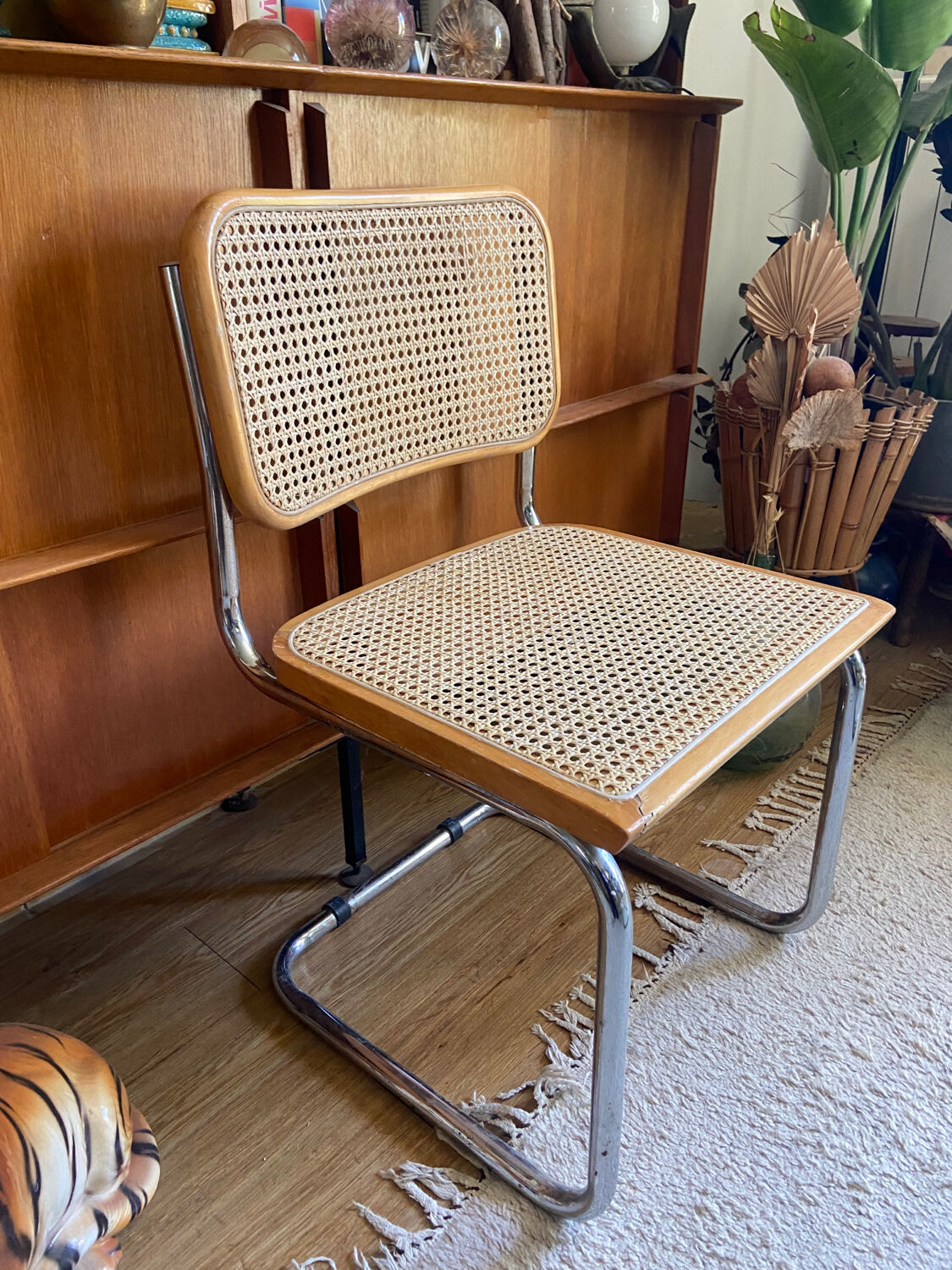 Chaise B32 en hêtre vintage