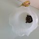 Brass wall light and satin glas vintage 50s-60s