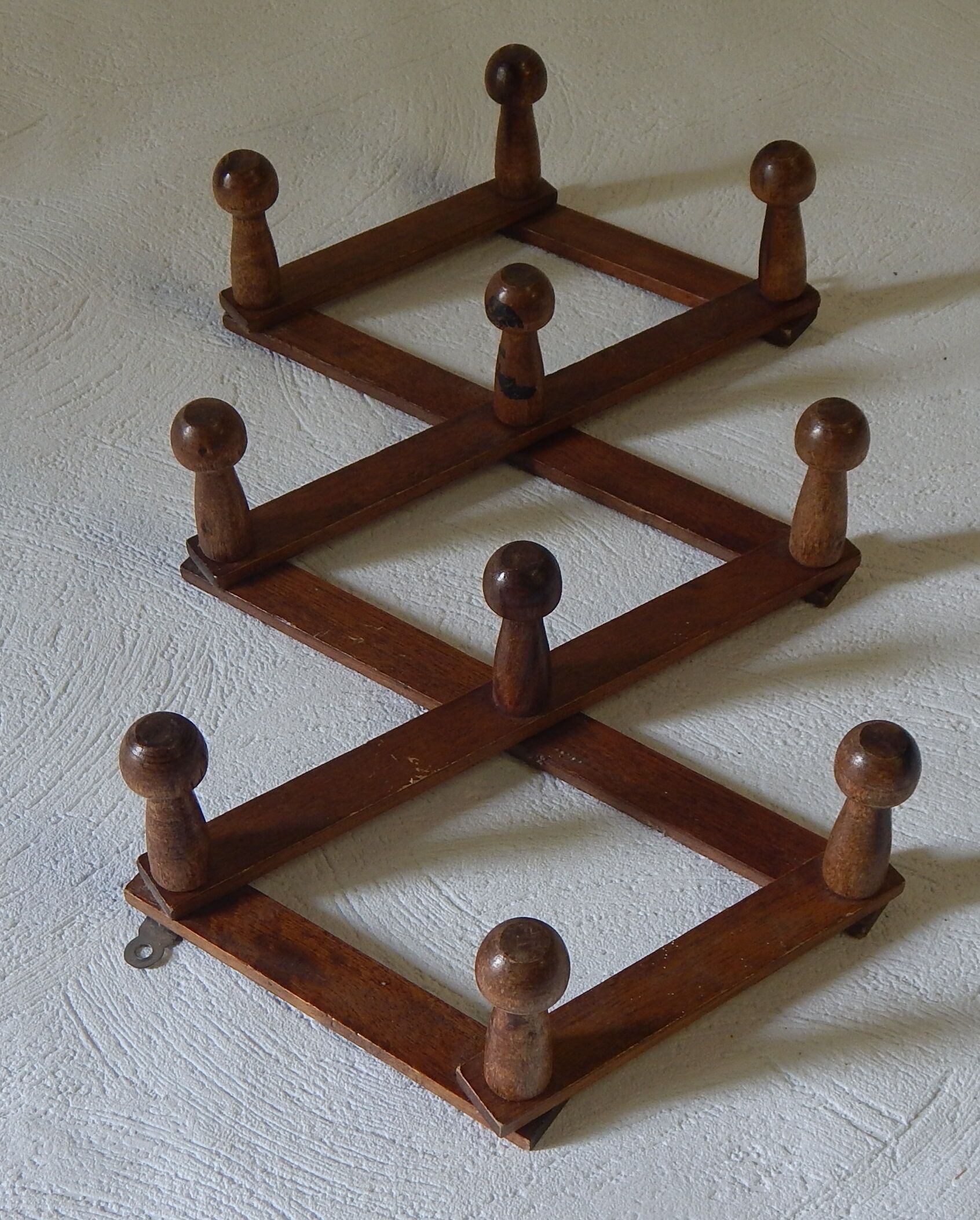 Old vintage accordion coatrack