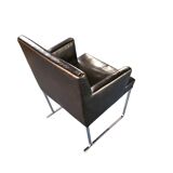 6 x Solo chair by Antonio Citterio for B&B Italia / Black leather